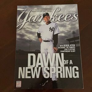 Spring 2012 Yankees Magazine with Jeter on cover